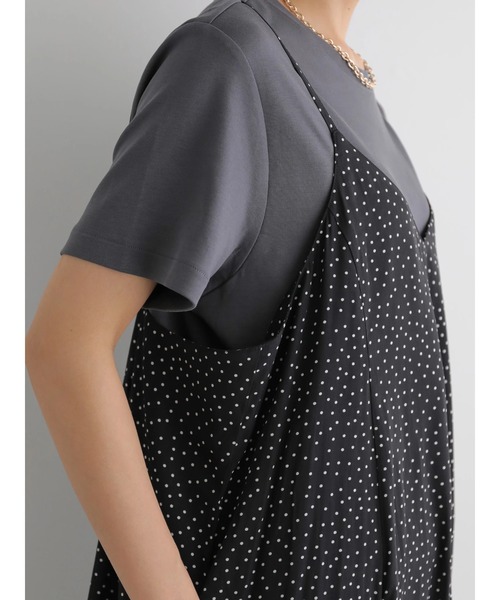 AMERICAN HOLIC（アメリカンホリック）の「マーメード切り替えフレアキャミワンピース（ワンピース・レディース・ネイビー/モカ/ドット・M/L）」の12枚目の写真