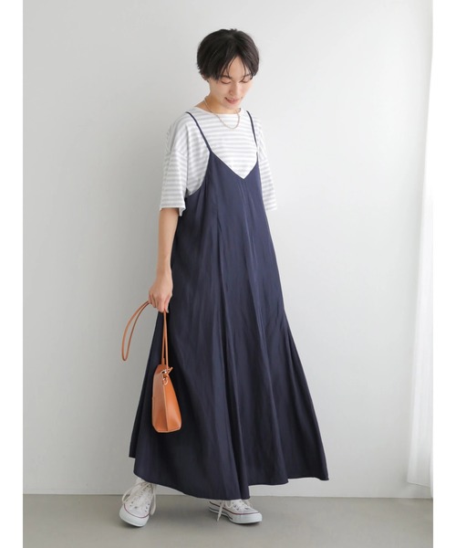 AMERICAN HOLIC（アメリカンホリック）の「マーメード切り替えフレアキャミワンピース（ワンピース・レディース・ネイビー/モカ/ドット・M/L）」の15枚目の写真