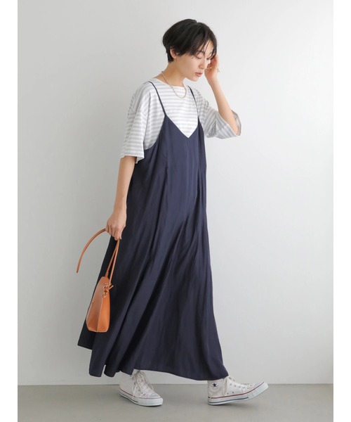 AMERICAN HOLIC（アメリカンホリック）の「マーメード切り替えフレアキャミワンピース（ワンピース・レディース・ネイビー/モカ/ドット・M/L）」の16枚目の写真