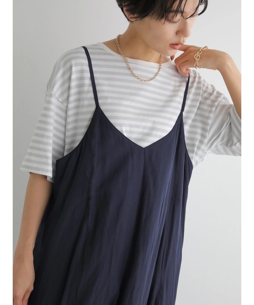 AMERICAN HOLIC（アメリカンホリック）の「マーメード切り替えフレアキャミワンピース（ワンピース・レディース・ネイビー/モカ/ドット・M/L）」の17枚目の写真