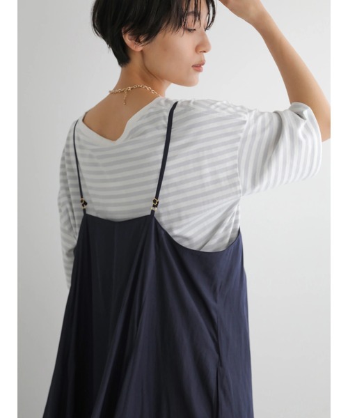 AMERICAN HOLIC（アメリカンホリック）の「マーメード切り替えフレアキャミワンピース（ワンピース・レディース・ネイビー/モカ/ドット・M/L）」の18枚目の写真