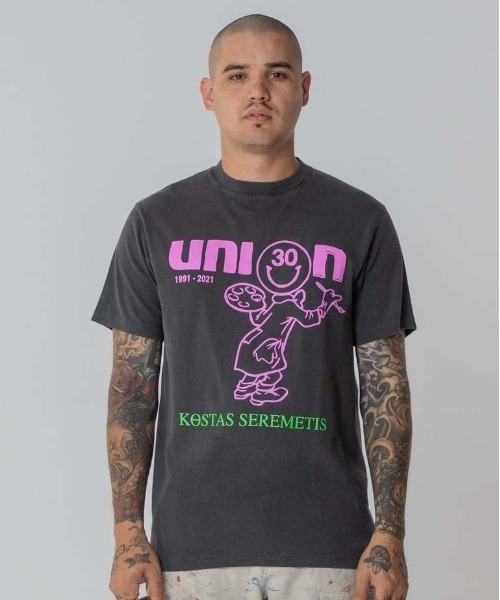 UNION（ユニオン）の「PAINTER S/S TEE UNION ユニオン KOSTAS Tシャツ（Tシャツ/カットソー・メンズ・ブラック・X-LARGE/LARGE/MEDIUM）」の7枚目の写真