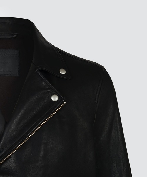 ALLSAINTS（オールセインツ）の「TYSON LEATHER BIKER JACKET | TYSON レザー バイカー ジャケット（ライダースジャケット・メンズ・ブラック・S/M/L/XS/XXS）」の5枚目の写真