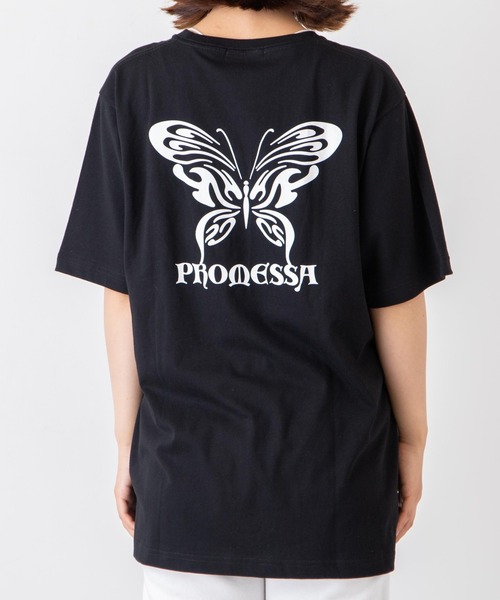 WEGO(ウィゴー)の「WEGO/ButterflyモチーフプリントTシャツ(Tシャツ/カットソー・レディース・ホワイト/ブラック・SMALL/MEDIUM/LARGE/X-LARGE)」の12枚目の写真