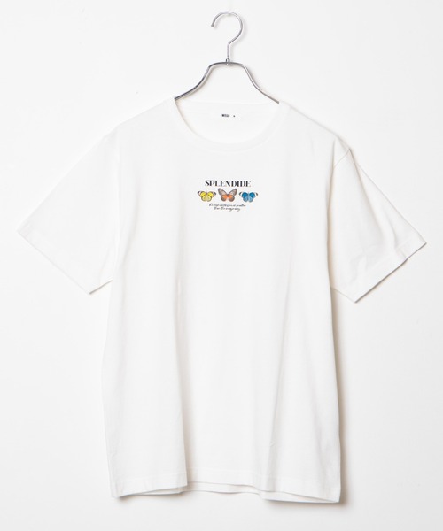 WEGO(ウィゴー)の「WEGO/ButterflyモチーフプリントTシャツ(Tシャツ/カットソー・レディース・ホワイト/ブラック・SMALL/MEDIUM/LARGE/X-LARGE)」の13枚目の写真