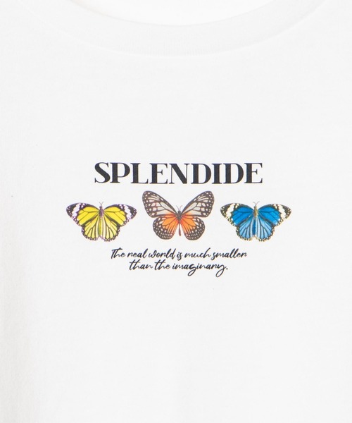 WEGO(ウィゴー)の「WEGO/ButterflyモチーフプリントTシャツ(Tシャツ/カットソー・レディース・ホワイト/ブラック・SMALL/MEDIUM/LARGE/X-LARGE)」の21枚目の写真