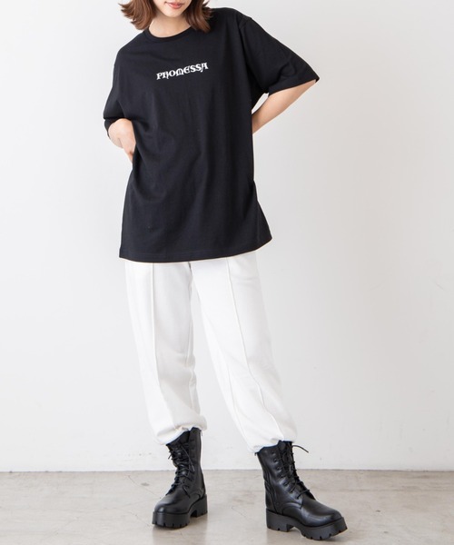 WEGO(ウィゴー)の「WEGO/ButterflyモチーフプリントTシャツ(Tシャツ/カットソー・レディース・ホワイト/ブラック・SMALL/MEDIUM/LARGE/X-LARGE)」の6枚目の写真