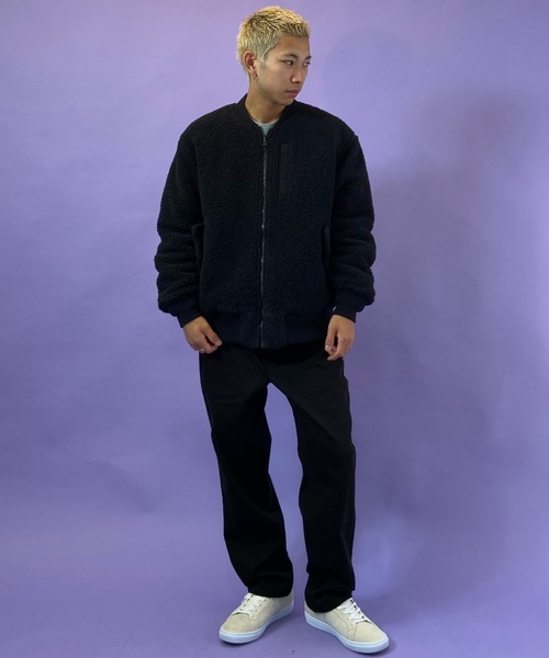 RVCA(ルーカ)の「【ZOZOTOWN限定】RVCA/ルーカ ビッグシルエット リバーシブル ナイロン/ボアジャケット BB042-761(MA-1・メンズ・グリーン/ブラック/ホワイト・S/L/M)」の12枚目の写真