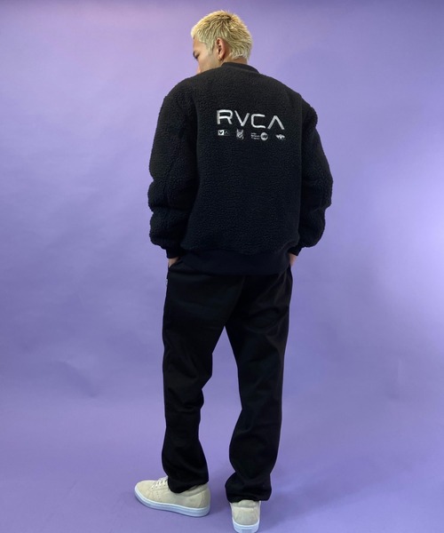 RVCA(ルーカ)の「【ZOZOTOWN限定】RVCA/ルーカ ビッグシルエット リバーシブル ナイロン/ボアジャケット BB042-761(MA-1・メンズ・グリーン/ブラック/ホワイト・S/L/M)」の14枚目の写真