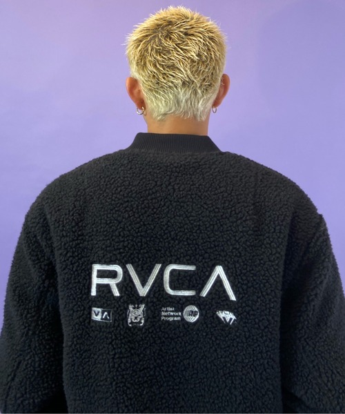 RVCA(ルーカ)の「【ZOZOTOWN限定】RVCA/ルーカ ビッグシルエット リバーシブル ナイロン/ボアジャケット BB042-761(MA-1・メンズ・グリーン/ブラック/ホワイト・S/L/M)」の7枚目の写真