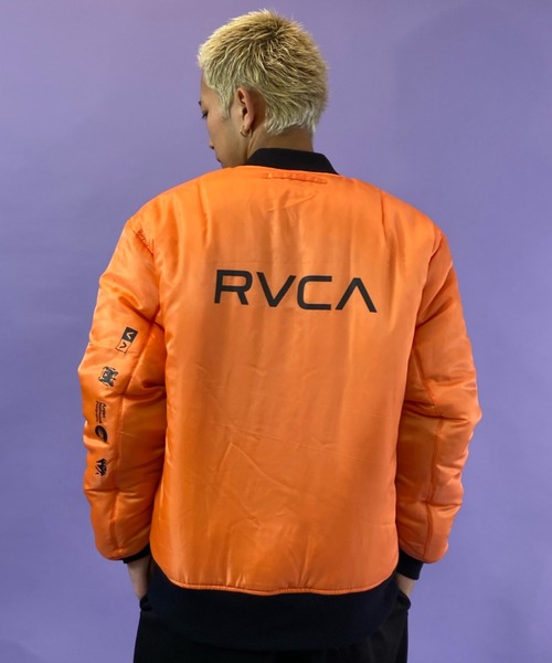 RVCA(ルーカ)の「【ZOZOTOWN限定】RVCA/ルーカ ビッグシルエット リバーシブル ナイロン/ボアジャケット BB042-761(MA-1・メンズ・グリーン/ブラック/ホワイト・S/L/M)」の10枚目の写真