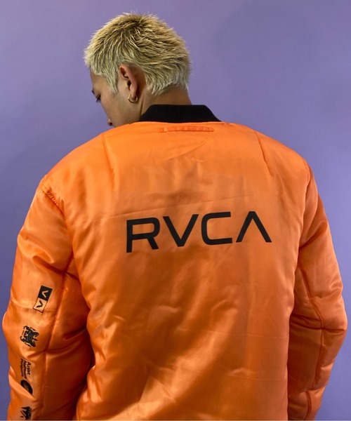 RVCA リバーシブル　ジャケット ホワイト　オレンジ　ボア　XS 楽天市場】ルーカ RVCA ジャケット メンズ ホス エムエーワン