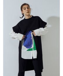 フロントオープンロングベスト