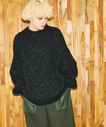MAISON SPECIAL | 《ユニセックスアイテム》BOCCOLO/ボッコロ プライムオーバークルーネックニットプルオーバー 【MAISON SPECIAL/メゾンスペシャル】(ニット/セーター)