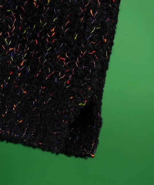 MAISON SPECIAL（メゾンスペシャル）の「《ユニセックスアイテム》BOCCOLO/ボッコロ プライムオーバークルーネックニットプルオーバー 【MAISON SPECIAL/メゾンスペシャル】（ニット/セーター・メンズ・ブラック/グレー/ブルー・1/2）」の6枚目の写真