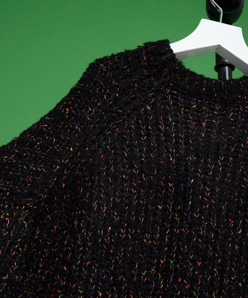 MAISON SPECIAL（メゾンスペシャル）の「《ユニセックスアイテム》BOCCOLO/ボッコロ プライムオーバークルーネックニットプルオーバー 【MAISON SPECIAL/メゾンスペシャル】（ニット/セーター・メンズ・ブラック/グレー/ブルー・1/2）」の7枚目の写真