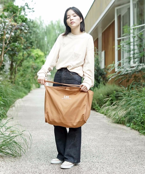 Lee(リー)の「【LEE/リー】カバーオールポケットシンプルトートバッグ(トートバッグ・レディース・ホワイト/ブラック/ブラウン・FREE)」の14枚目の写真