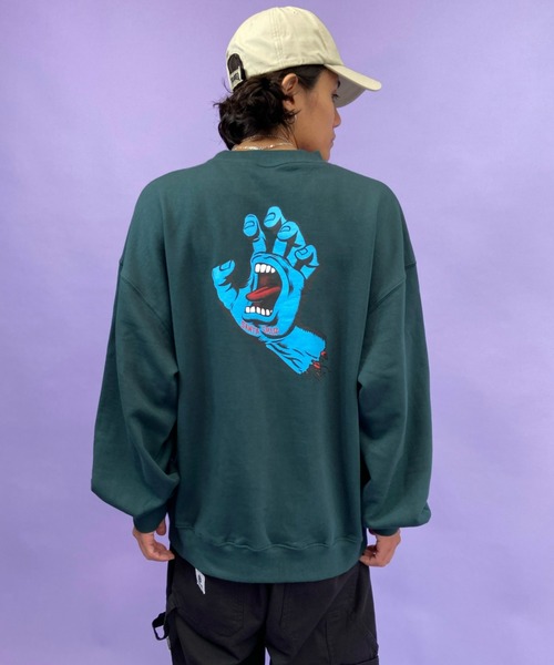 SANTA CRUZ(サンタクルーズ)の「【ZOZOTOWN限定アイテム】SANTACRUZ/サンタクルーズ オーバーサイズ バックプリントクルースウェット 502213307(スウェット・メンズ・ホワイト/グリーン/ブラック/グレー・XXL/L/XL/M)」の8枚目の写真