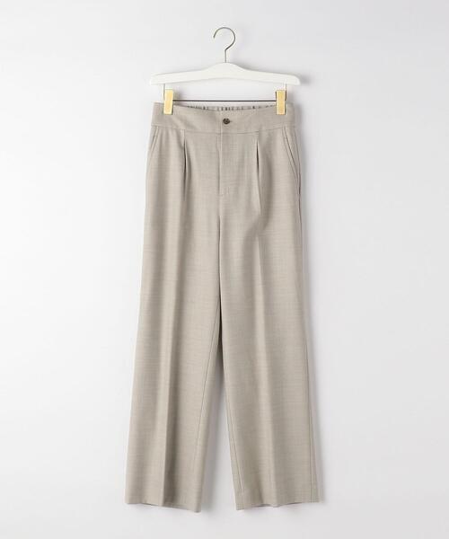 green label relaxing（グリーンレーベルリラクシング）の「サキソニー ワイド パンツ チェック -ストレッチ-（その他パンツ・レディース・グレー/その他1/ナチュラル・44/46/40/38/42/36/34）」の7枚目の写真