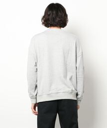 【HOOK】アメカジアンティーク風イラストプリントビッグシルエットスウェット