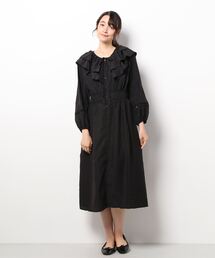 ehka sopo | ラッフル袖レースワンピース(ワンピース)