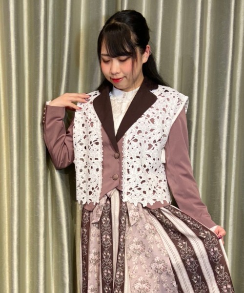 axes femme（アクシーズファム）の「ケミカルレースベスト