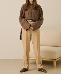 Ambre Neige | バンドカラーフレアシャツ/【WEB/EC限定商品】(シャツ/ブラウス)