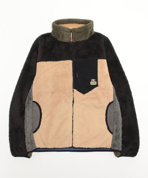 CHUMS（チャムス）の「CHUMS/チャムス ボンディングフリースジャケット  CH04-1277（その他アウター・メンズ・ブラック/グレー/ベージュ/カーキ/マルチ/ブルー系その他/グレー系その他・M/L/XL）」の7枚目の写真