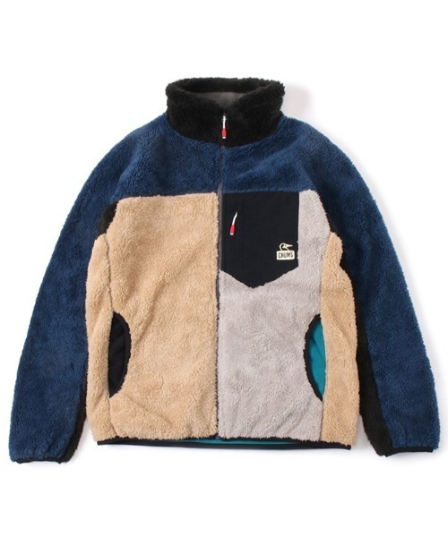 CHUMS（チャムス）の「CHUMS/チャムス ボンディングフリースジャケット  CH04-1277（その他アウター・メンズ・ブラック/グレー/ベージュ/カーキ/マルチ/ブルー系その他/グレー系その他・M/L/XL）」の6枚目の写真