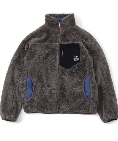 CHUMS（チャムス）の「CHUMS/チャムス ボンディングフリースジャケット  CH04-1277（その他アウター・メンズ・ブラック/グレー/ベージュ/カーキ/マルチ/ブルー系その他/グレー系その他・M/L/XL）」の3枚目の写真