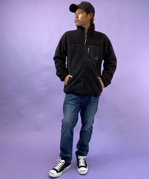 CHUMS（チャムス）の「CHUMS/チャムス ボンディングフリースジャケット  CH04-1277（その他アウター・メンズ・ブラック/グレー/ベージュ/カーキ/マルチ/ブルー系その他/グレー系その他・M/L/XL）」の10枚目の写真