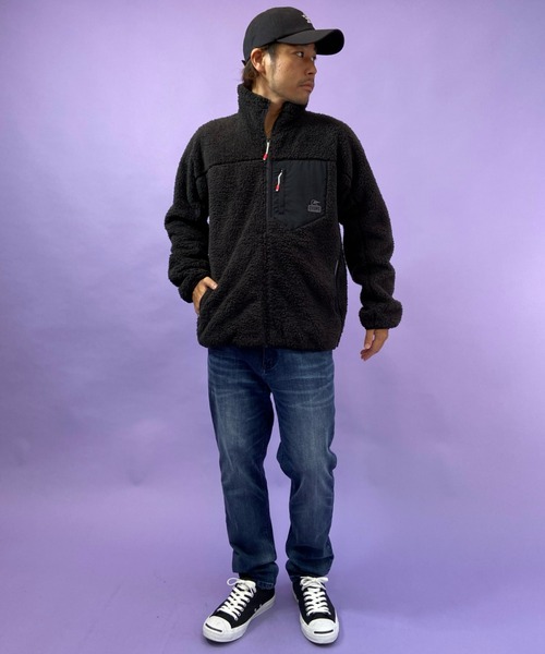 CHUMS（チャムス）の「CHUMS/チャムス ボンディングフリースジャケット  CH04-1277（その他アウター・メンズ・ブラック/グレー/ベージュ/カーキ/マルチ/ブルー系その他/グレー系その他・M/L/XL）」の15枚目の写真