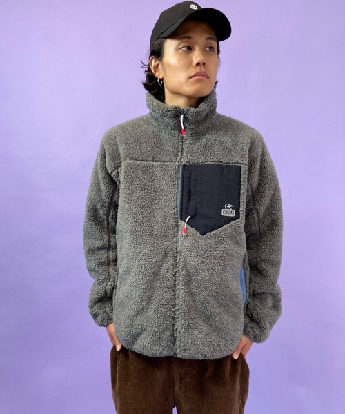 CHUMS（チャムス）の「CHUMS/チャムス ボンディングフリースジャケット  CH04-1277（その他アウター・メンズ・ブラック/グレー/ベージュ/カーキ/マルチ/ブルー系その他/グレー系その他・M/L/XL）」の19枚目の写真