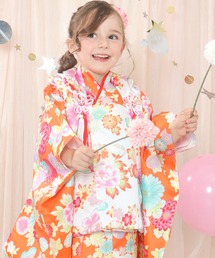 KYOETSU（キョウエツ）の「被布セット 七五三 3歳 女の子 9点セット C（着物）」