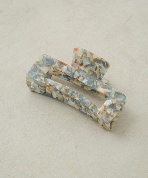 Kastane（カスタネ）の「ワイドスクエアヘアクリップ（バレッタ/ヘアクリップ・レディース・アイボリー/ブラウン/ブルー/その他/ブラック・FREE）」の4枚目の写真