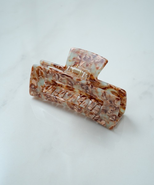 Kastane（カスタネ）の「ワイドスクエアヘアクリップ（バレッタ/ヘアクリップ・レディース・アイボリー/ブラウン/ブルー/その他/ブラック・FREE）」の10枚目の写真