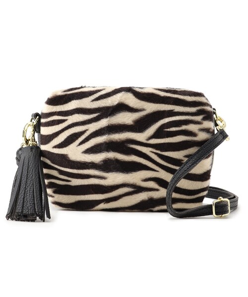 DRESKIP（ドレスキップ）の「◆フェイクファーキューブショルダー（ショルダーバッグ・レディース・チャコールグレー/ブラウン系その他/ライトベージュ/ブラック系3/ブラウン系1/アイボリー・00）」の3枚目の写真