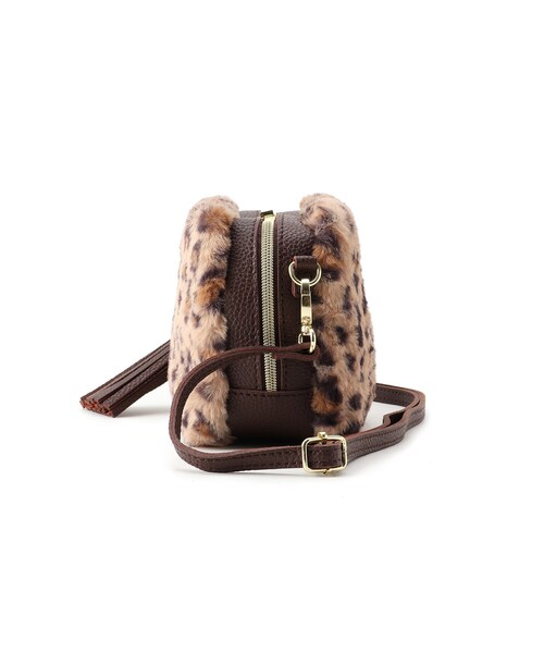 DRESKIP（ドレスキップ）の「◆フェイクファーキューブショルダー（ショルダーバッグ・レディース・チャコールグレー/ブラウン系その他/ライトベージュ/ブラック系3/ブラウン系1/アイボリー・00）」の13枚目の写真