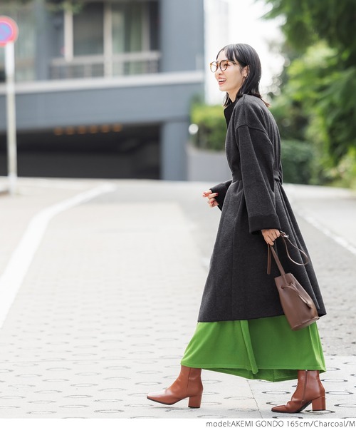 ミックスシャギーコート（ノーカラーコート）｜coca（coca）（コカ）の