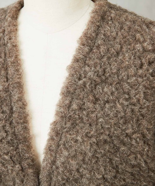 ear PAPILLONNER(イアパピヨネ)の「(WEB限定)【COLD BREAKER(コールドブレーカー)】ウールショートブルゾン(ブルゾン・レディース・ブラウン・FREE)」の17枚目の写真