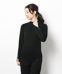 Te chichi | 袖口スカラップパール付リブニット(ニット/セーター)