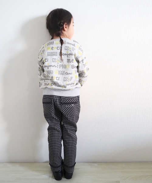 KP(ケーピー)の「リボン・レース付きストレッチチェックパンツ(110-130cm)(その他パンツ・キッズ・ブラック/ベージュ・110cm/120cm/130cm)」の9枚目の写真
