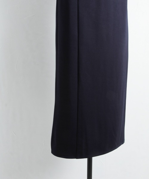 &. NOSTALGIA（アンドドットノスタルジア）の「【harさんコラボ】パワショルIラインワンピース（ワンピース・レディース・ブラック/ダークネイビー・FREE）」の6枚目の写真