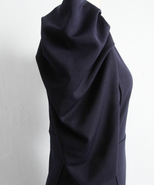 &. NOSTALGIA（アンドドットノスタルジア）の「【harさんコラボ】パワショルIラインワンピース（ワンピース・レディース・ブラック/ダークネイビー・FREE）」の16枚目の写真