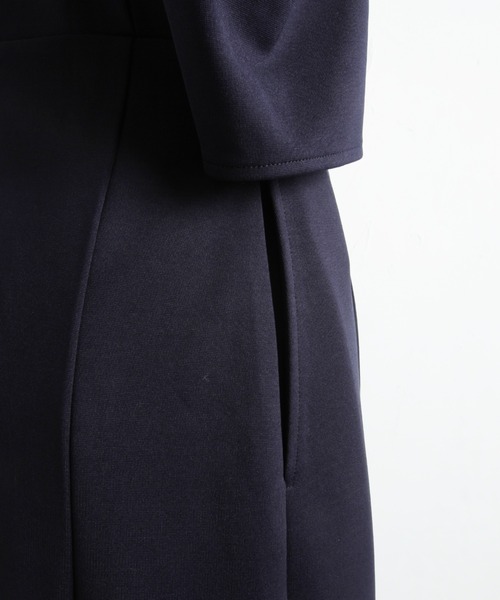 &. NOSTALGIA（アンドドットノスタルジア）の「【harさんコラボ】パワショルIラインワンピース（ワンピース・レディース・ブラック/ダークネイビー・FREE）」の12枚目の写真