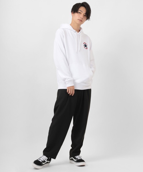 CONVERSE（コンバース）の「【CONVERSE/コンバース】サガラ刺繍 ワンポイント プルパーカー/ブランドロゴ フーディー/裏毛（パーカー・メンズ・ホワイト/ブラック/グレー/レッド系その他/ベージュ/ブルーグリーン・M/L/XL）」の14枚目の写真