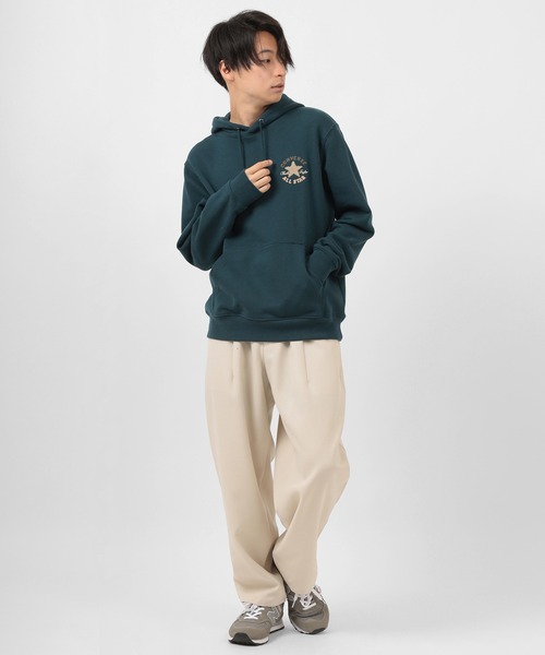 CONVERSE（コンバース）の「【CONVERSE/コンバース】サガラ刺繍 ワンポイント プルパーカー/ブランドロゴ フーディー/裏毛（パーカー・メンズ・ホワイト/ブラック/グレー/レッド系その他/ベージュ/ブルーグリーン・M/L/XL）」の22枚目の写真