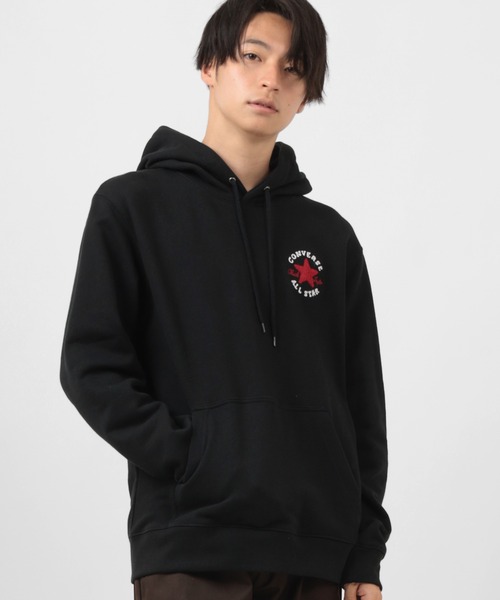 CONVERSE（コンバース）の「【CONVERSE/コンバース】サガラ刺繍 ワンポイント プルパーカー/ブランドロゴ フーディー/裏毛（パーカー・メンズ・ホワイト/ブラック/グレー/レッド系その他/ベージュ/ブルーグリーン・M/L/XL）」の15枚目の写真