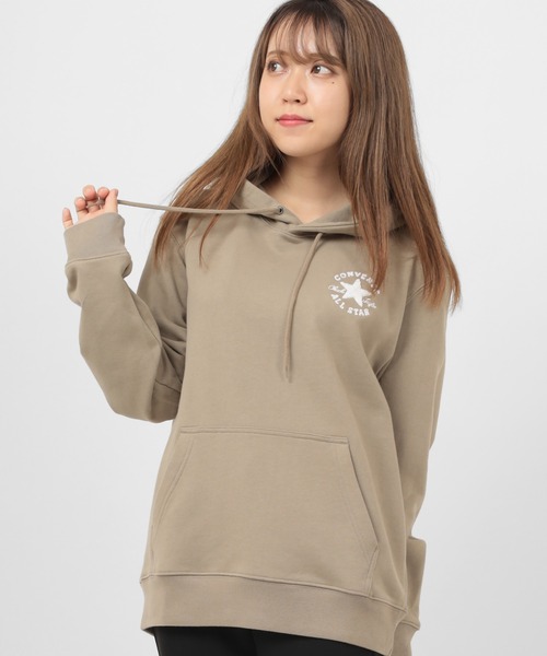 CONVERSE（コンバース）の「【CONVERSE/コンバース】サガラ刺繍 ワンポイント プルパーカー/ブランドロゴ フーディー/裏毛（パーカー・メンズ・ホワイト/ブラック/グレー/レッド系その他/ベージュ/ブルーグリーン・M/L/XL）」の19枚目の写真