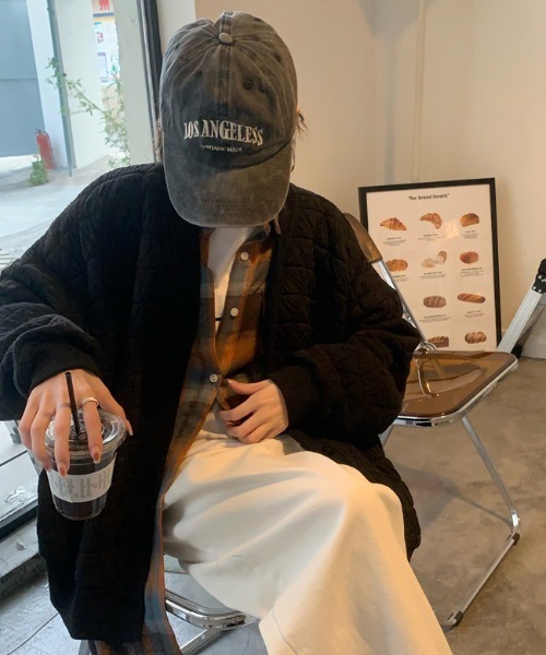 MANGROVE（マングローブ）の「ノーカラーキルティングブルゾン（ブルゾン・レディース・カーキ/ブラック・FREE）」の20枚目の写真